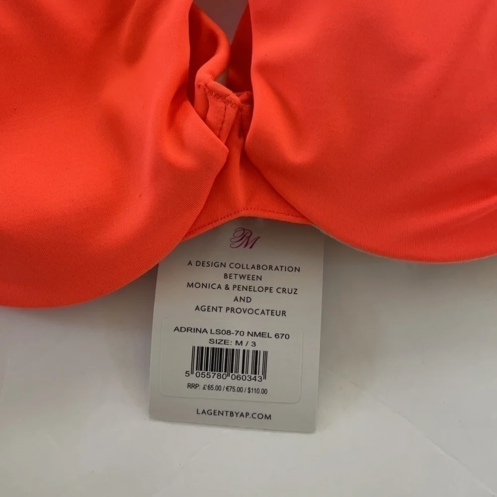 L’agent Agent Provocateur Adrina Orange bikini top